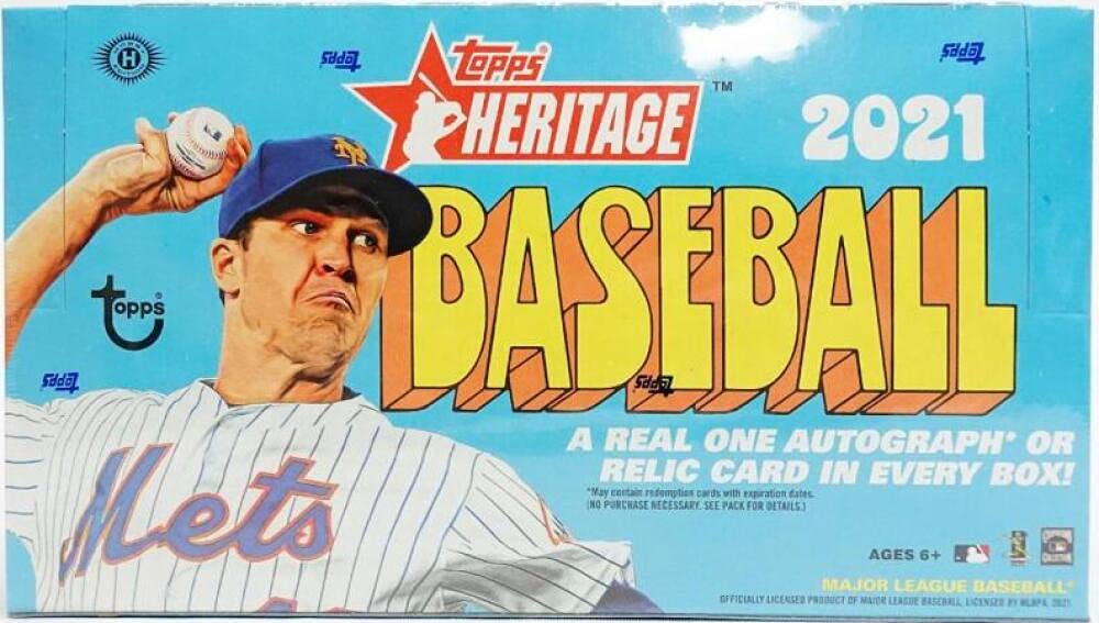 Amazon.com: 2021 Topps Heritage MLB Baseball HOBBY box (24 pks/bx